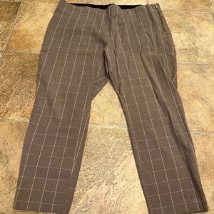 a new day Checkered Mauve/Cream Ankle Pants